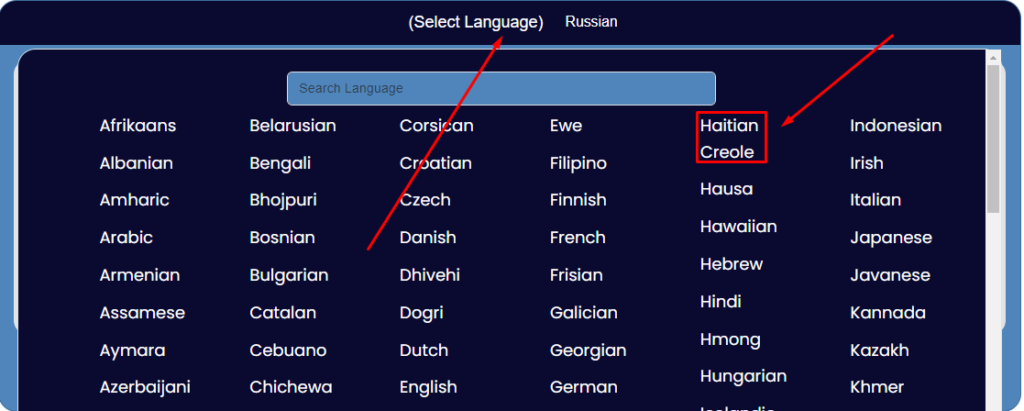 english to haitian creole