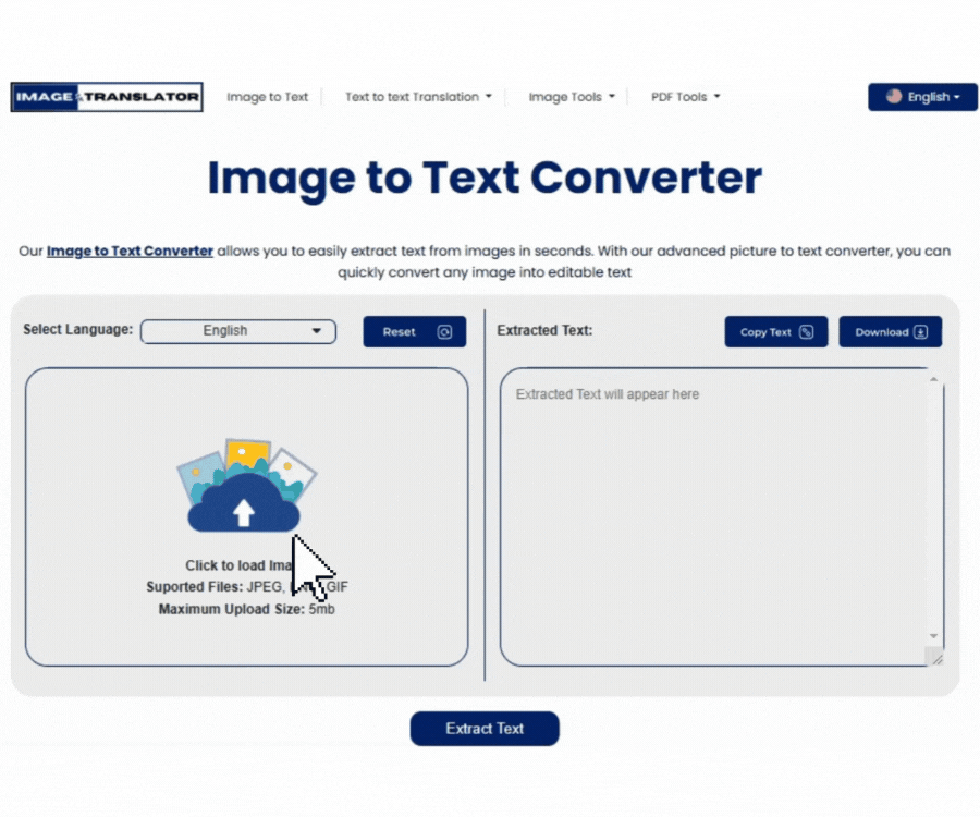 Photo to text converter